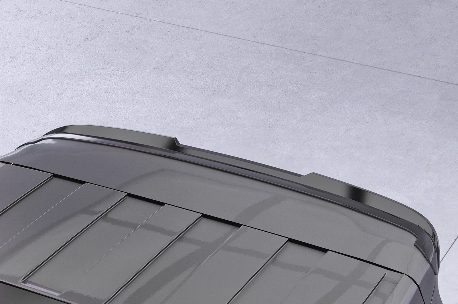 Heckflügel mit ABE für VW T7 Multivan HF925 Schwarz Strukturiert