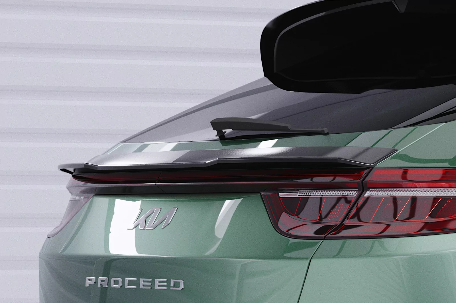 Heckflügel mit ABE für Kia Pro Ceed (CD) HF771 Strukturiert (schwarz matt)