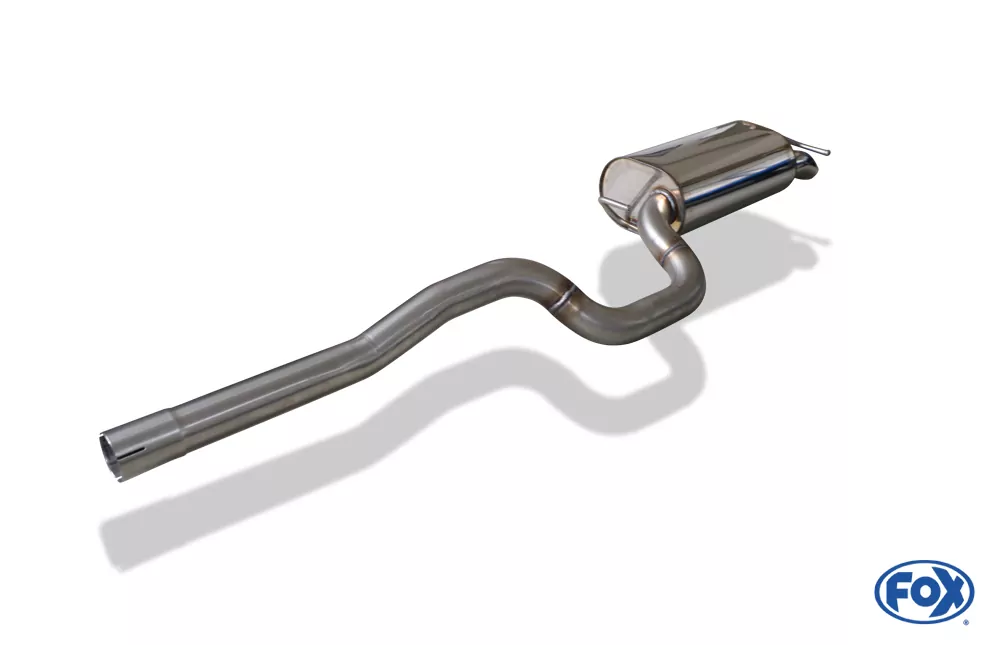 VW Bus T5 Pritsche 4x4 Doppelkabine  Endschalldämpfer - 2x63 Typ 28