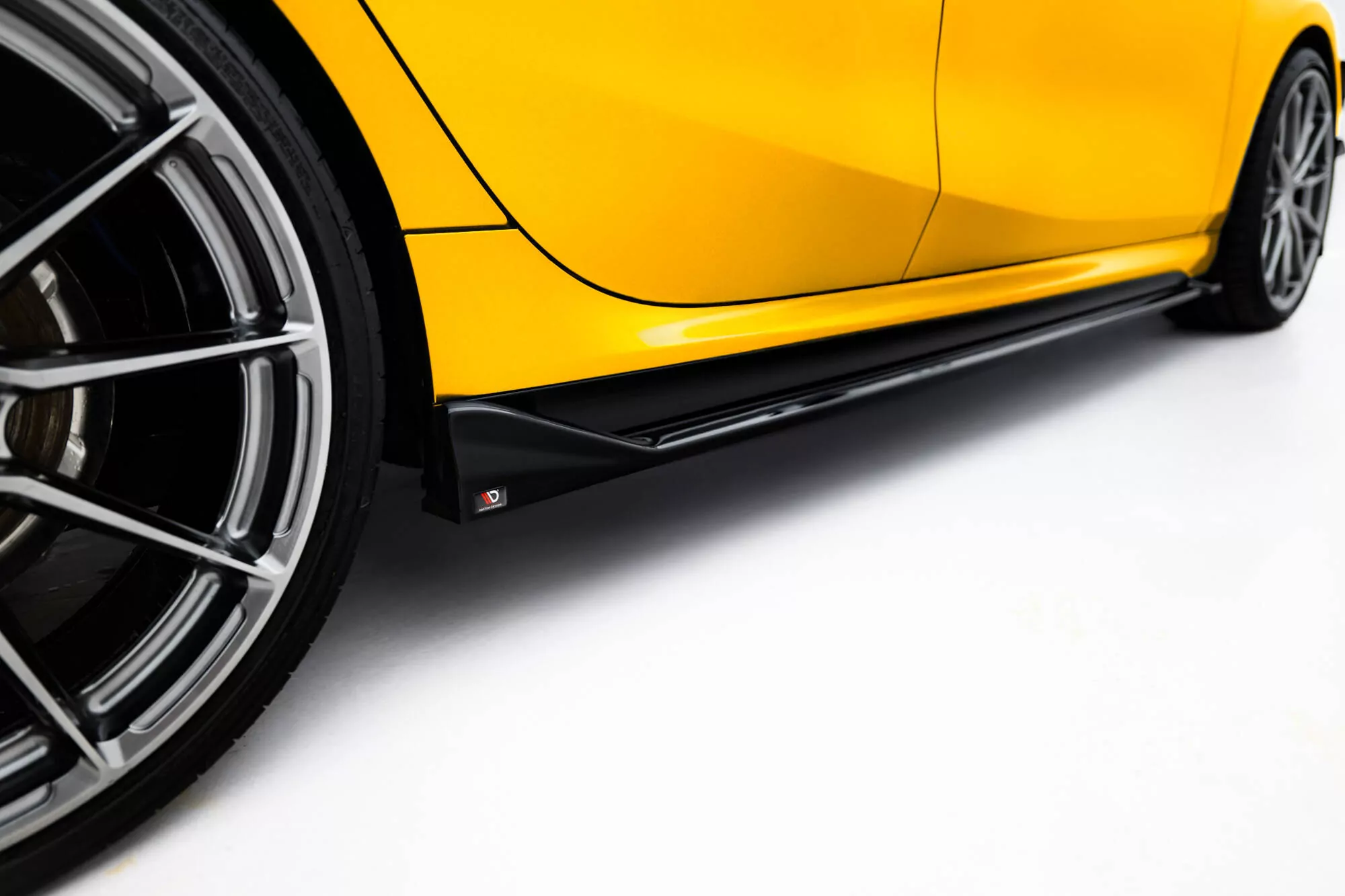 Seitenschweller Ansatz Für V.2 Für BMW M135i / 1 M-Paket F70 Schwarz Hochglanz