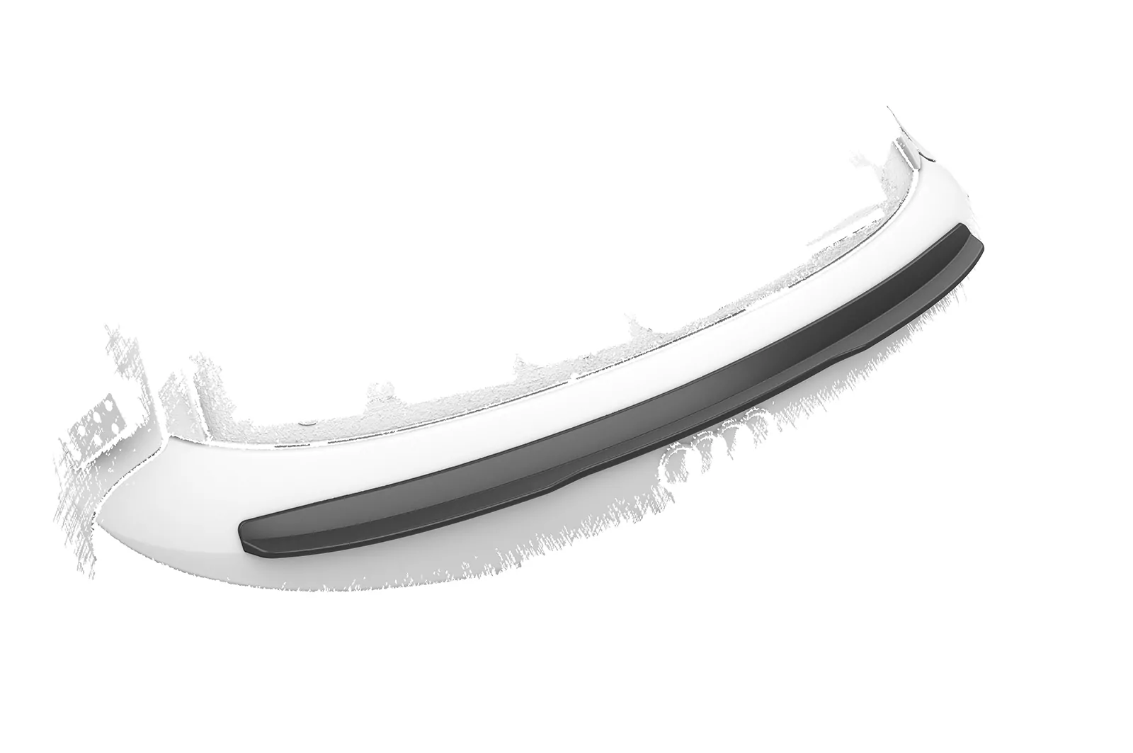 Heckflügel mit ABE für Audi Q3 (8U) HF094 Schwarz Strukturiert