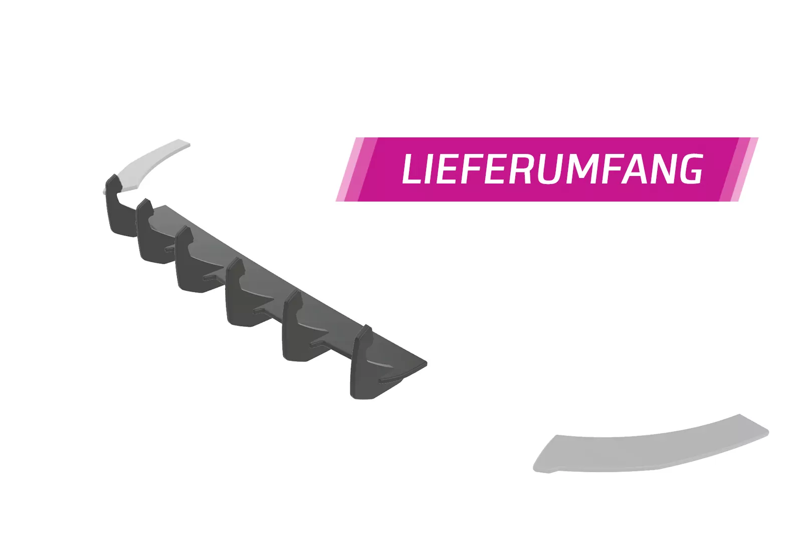 Racing Diffusor / Heckansatz für Ford Focus MK3 ST-Line HA338