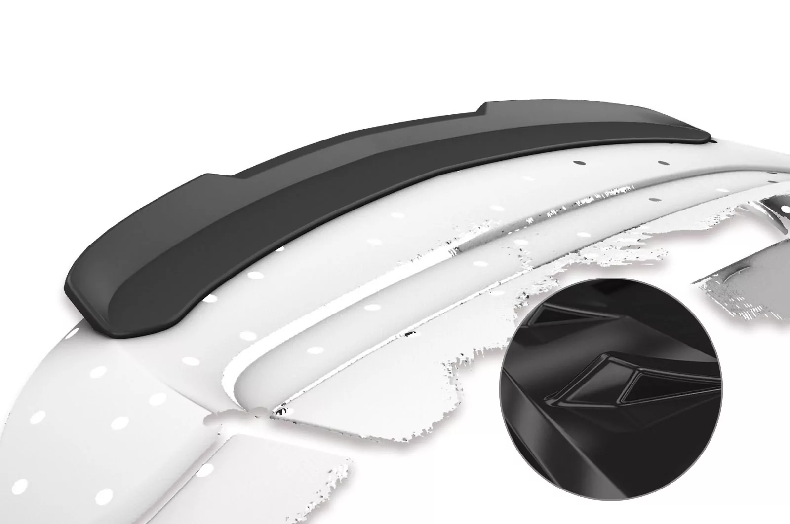 Heckflügel mit ABE für Opel Corsa D OPC Glossy (schwarz hochglanz)