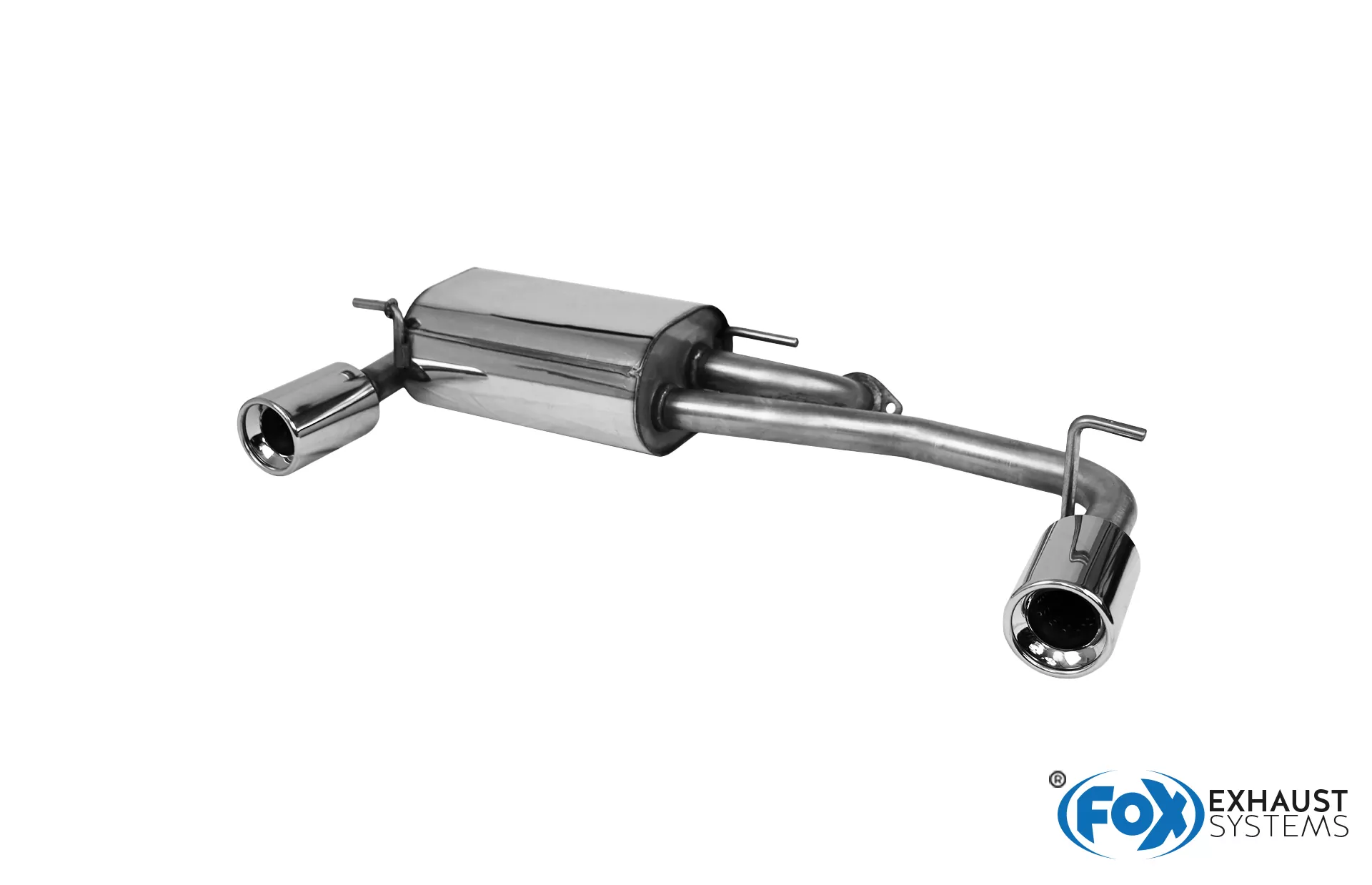 Subaru Justy II für Modelle mit nicht lackierter Stoßstange  Endschalldämpfer quer  Ausgang rechts/links - 1x90 Typ 13 rechts/links