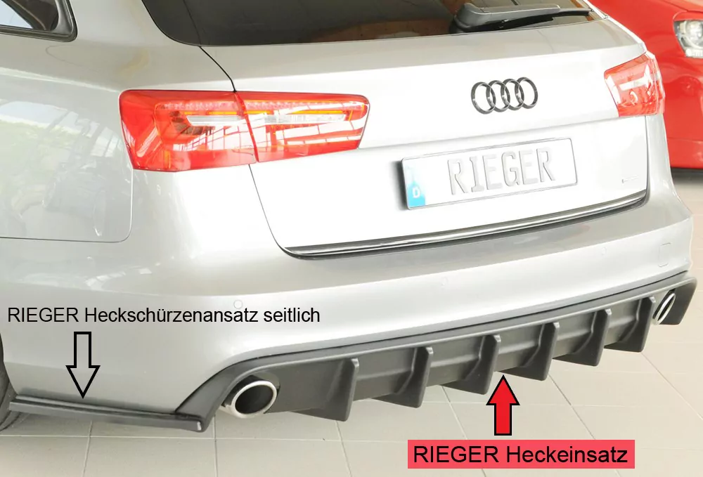 Rieger Heckeinsatz (für Fzg. ohne AHK) für Audi A6 (4G/C7) Lim. 11.10-08.14 (bis Facelift)