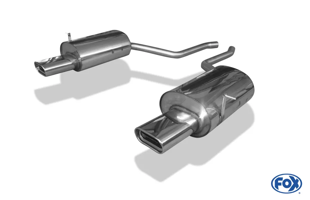 BMW E38 730i/ 735i/ 740i - Mit Stoßstangenausschnitt  Endschalldämpfer rechts/links - 160x80 Typ 53 rechts/links