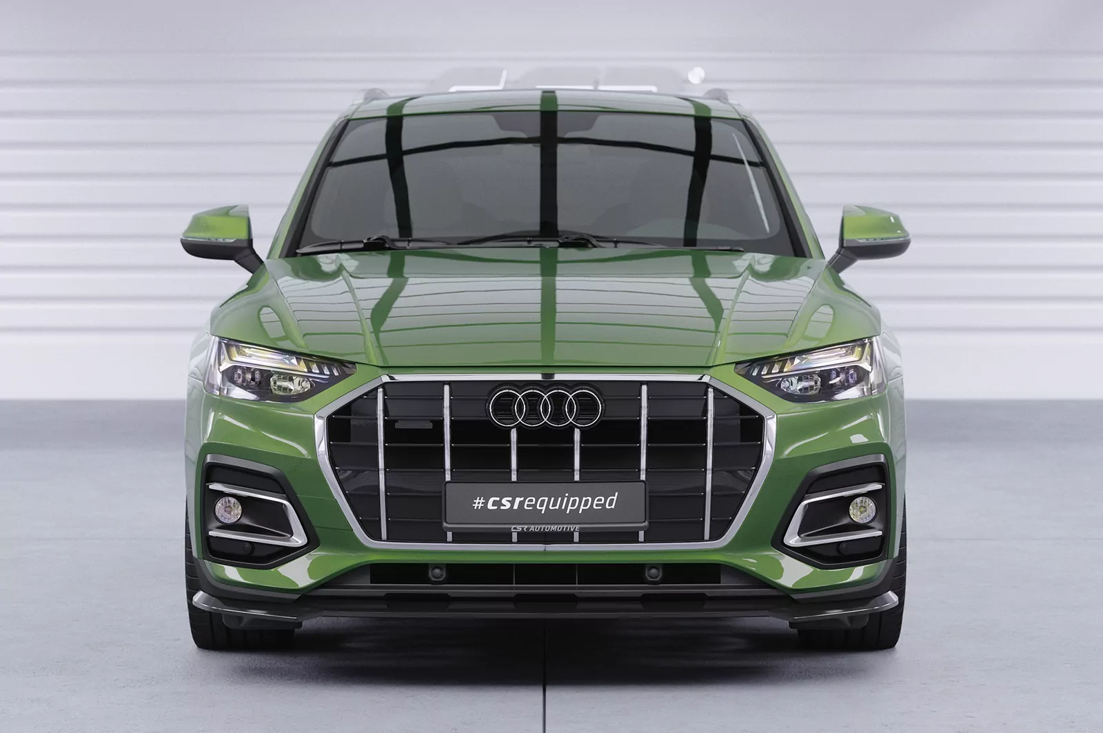 Cup-Spoilerlippe mit ABE für Audi Q5 (FY/FYT) CSL590 Schwarz Strukturiert