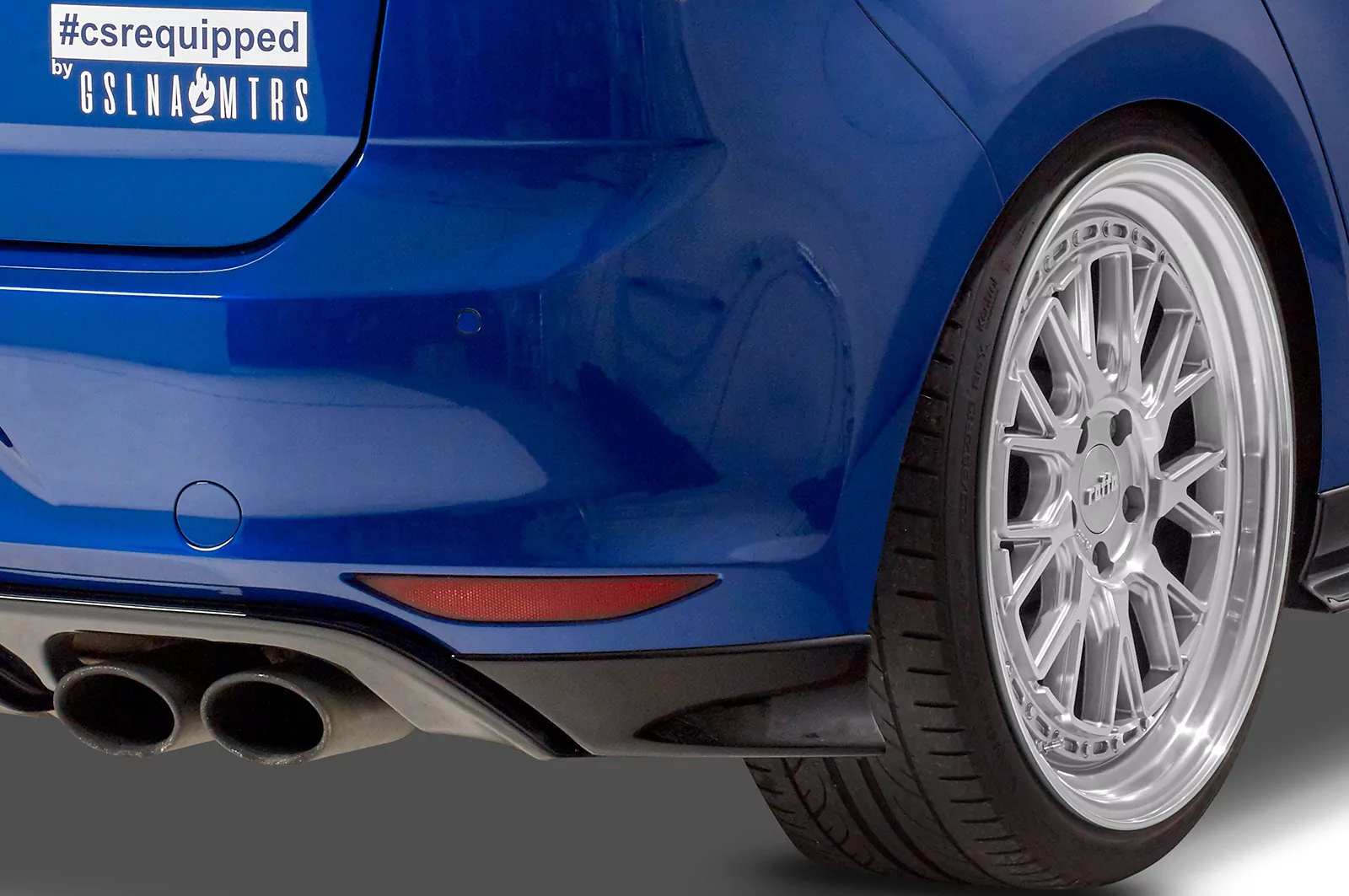 Heckansatz für VW Golf 7 R / R-Line HA255 Strukturiert (schwarz matt)