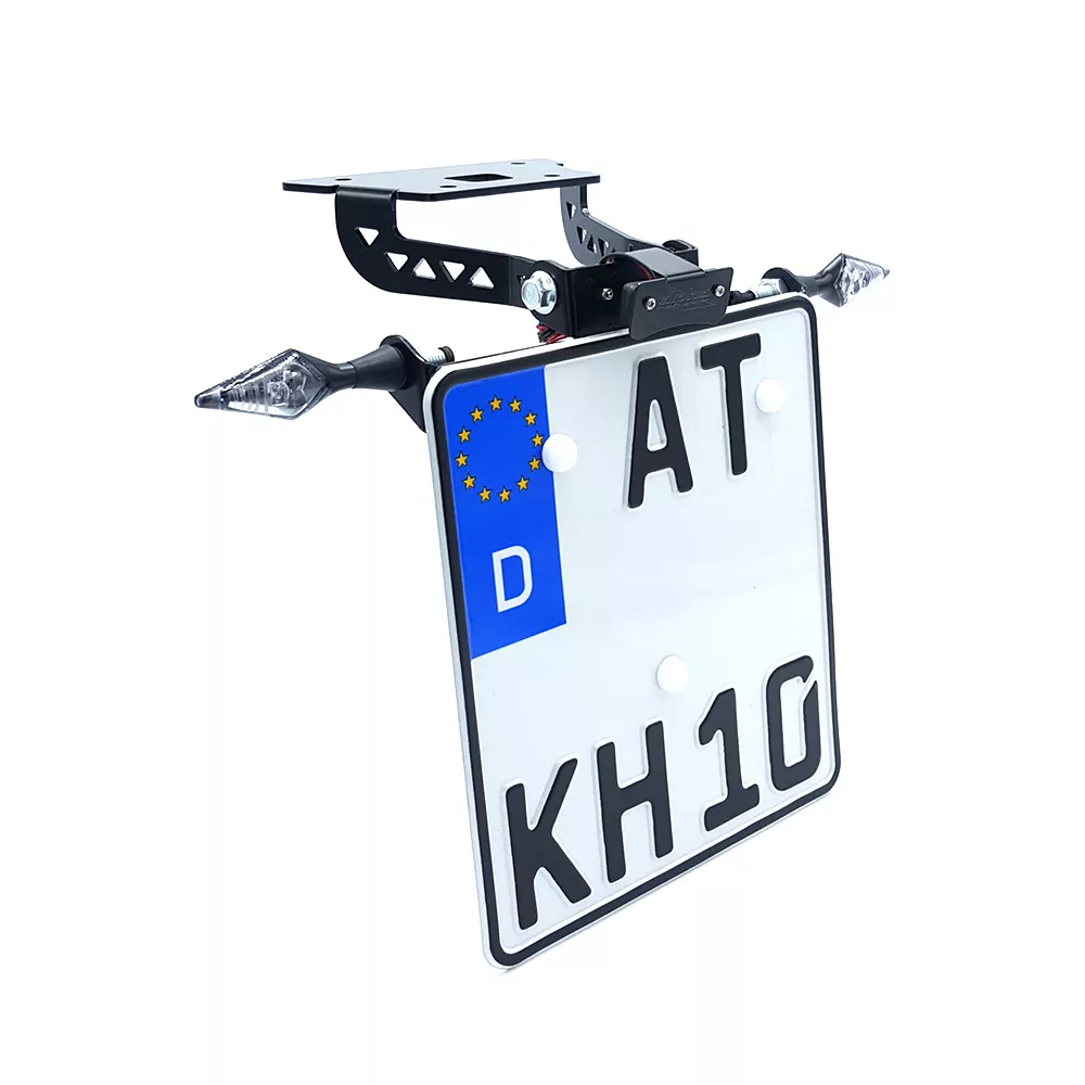 alpha Technik Kennzeichenhalter für Kawasaki Z300; Typ ER300A; Modelljahr 2015-