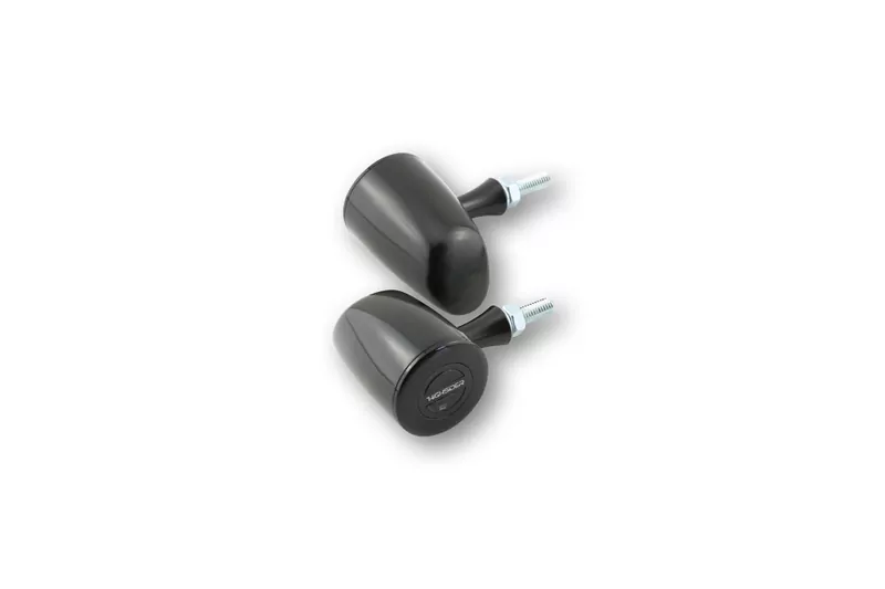 HIGHSIDER pro Rocket Classic LED Indicator/Position Light Black/ 2in1, E-Approved (Pair)