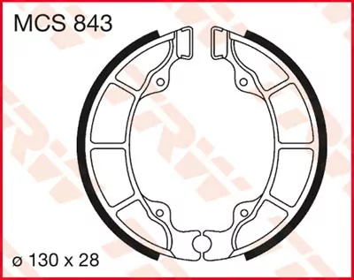 Bremsbacken Mcs843