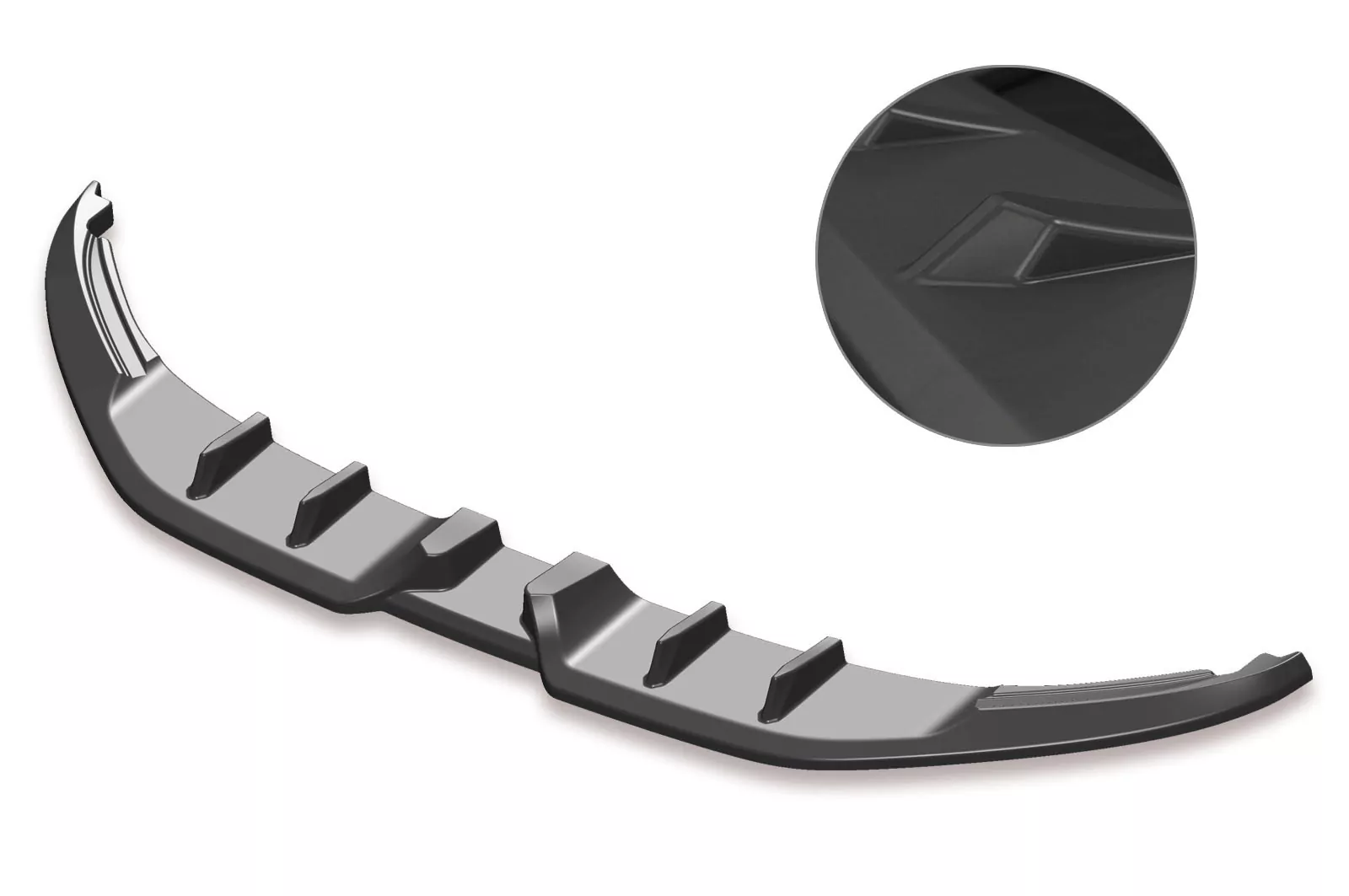 Cup-Spoilerlippe mit ABE für VW Passat B8 Typ 3G Lackierfreundlich (schwarz matt)