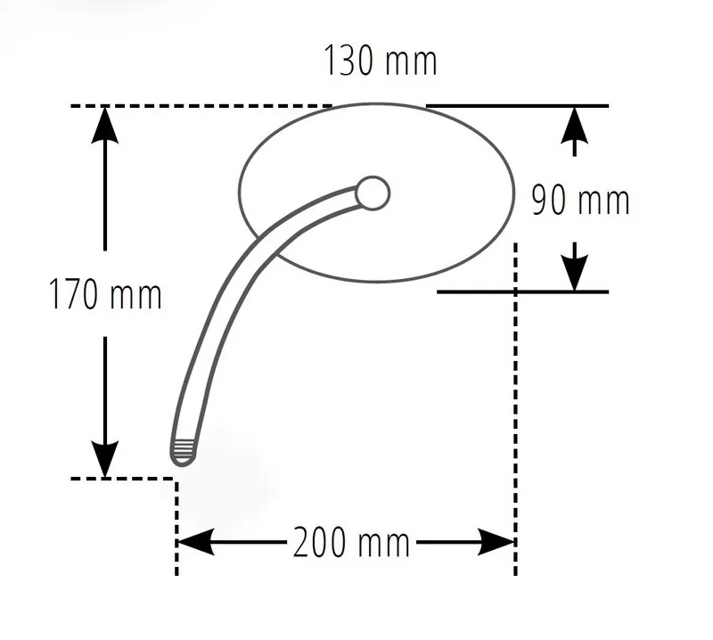 SHIN YO Verkleidungsspiegel Aluminium Schwarz (Paar)