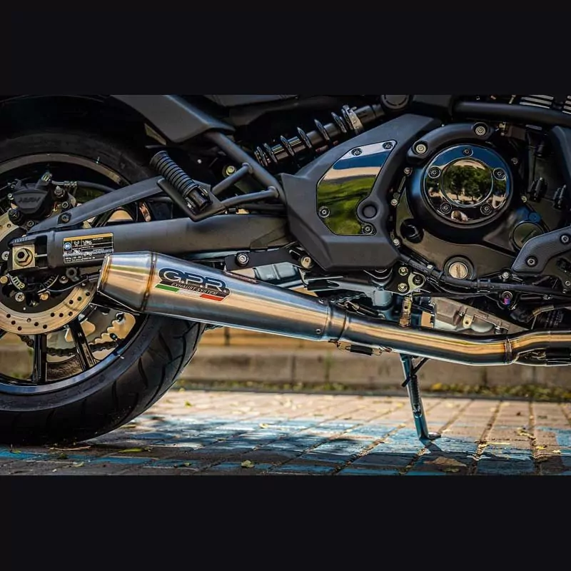 Kawasaki Vulcan 650 S 2015-2023, Ultracone, Homologated legal full system exhaust, including removable db killer and catalyst