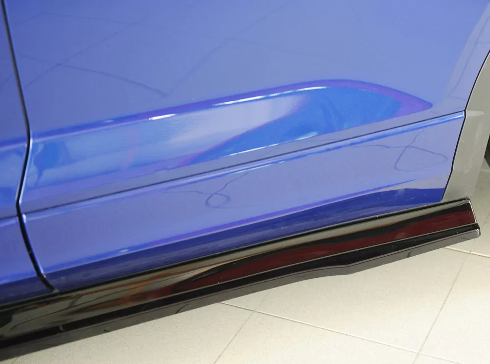 Rieger Seitenschweller links ansatz glanz schwarz für VW T-Roc R (A1) 5-tür. 01.22- (ab Facelift)