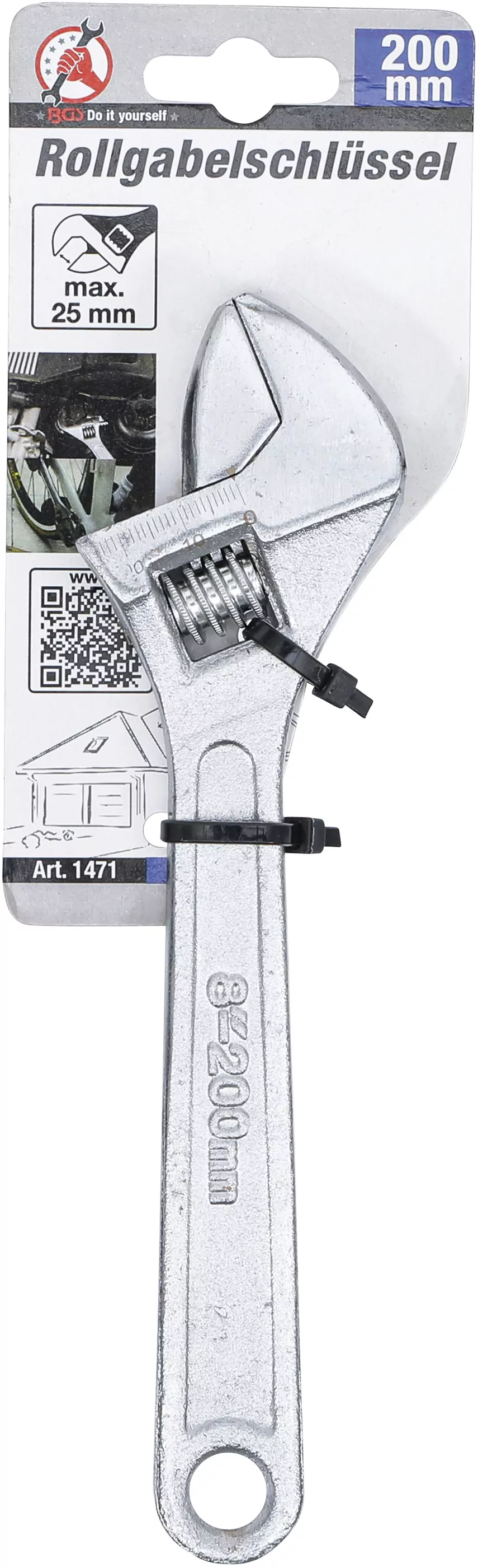Rollgabelschlüssel | 200 mm | 25 mm