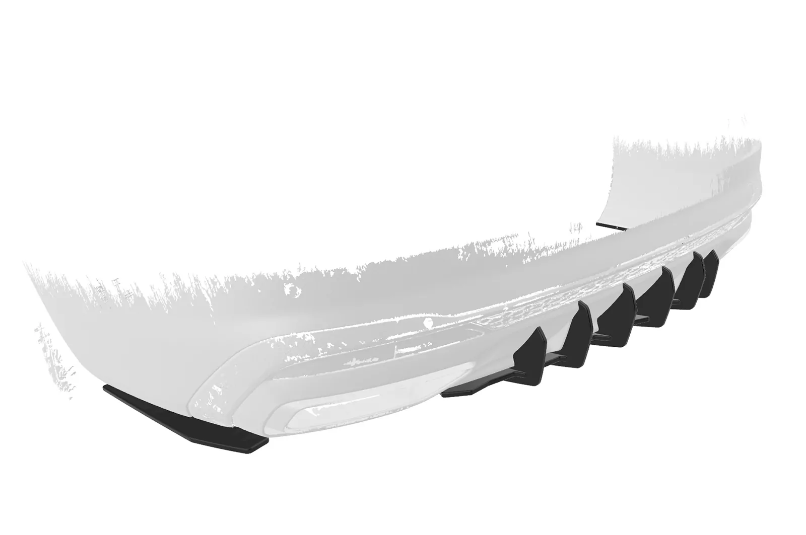 Racing Diffusor / Heckansatz für Audi A4 B9 (Typ 8W) Avant S-Line HA366