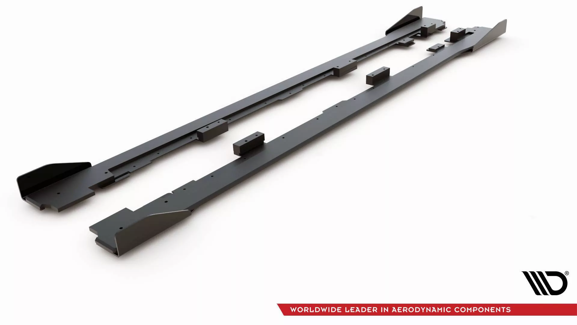 Robuste Racing Seitenschweller Ansatz Für Für + Flaps Volkswagen Golf GTI Mk6  Schwarz Hochglanz