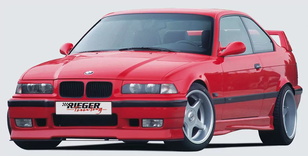 Rieger Spoilerstoßstange RT01 für BMW 3er E36 - Compact  inkl. 2 orig. Luftschächte 51712233361/62 carbon optik