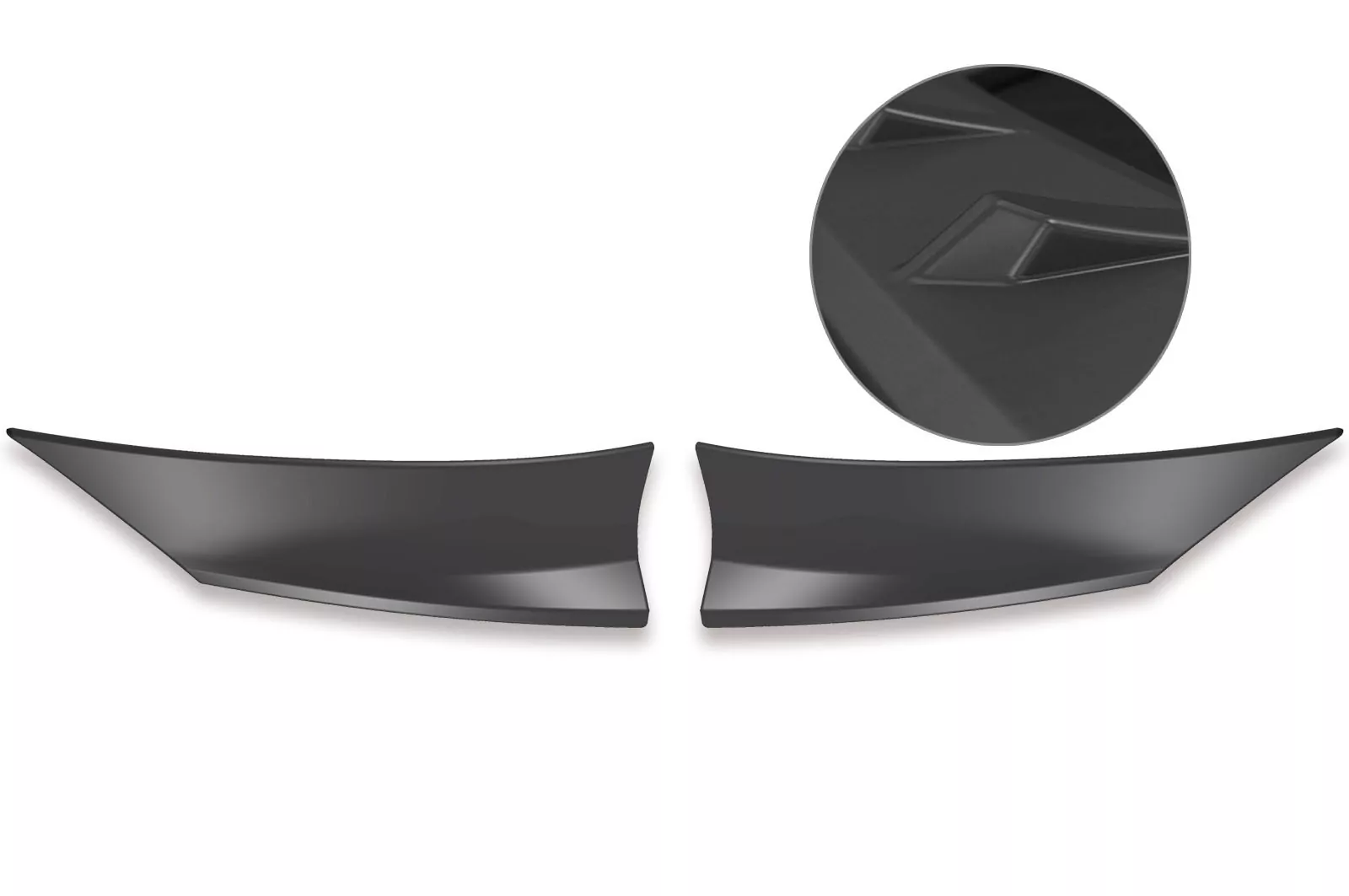 Heckansatz für VW Golf 7 R / R-Line Lackierfreundlich (schwarz matt)