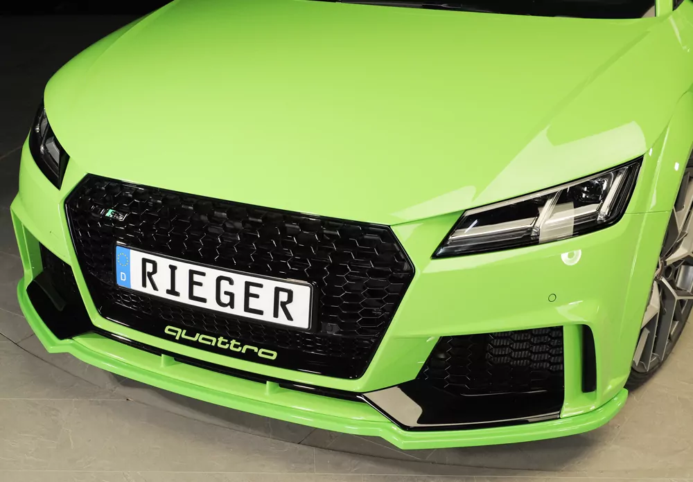 Rieger Spoilerschwert für Audi TT RS (8J/8J1-FV/8S) | Coupé 05.16-08.18 (bis Facelift) für orig. TT-RS Frontschürze