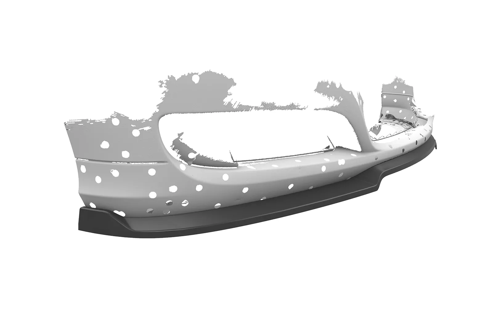 Cup-Spoilerlippe mit ABE für BMW 3er E90/ E91 LCI CSL602 Schwarz Strukturiert