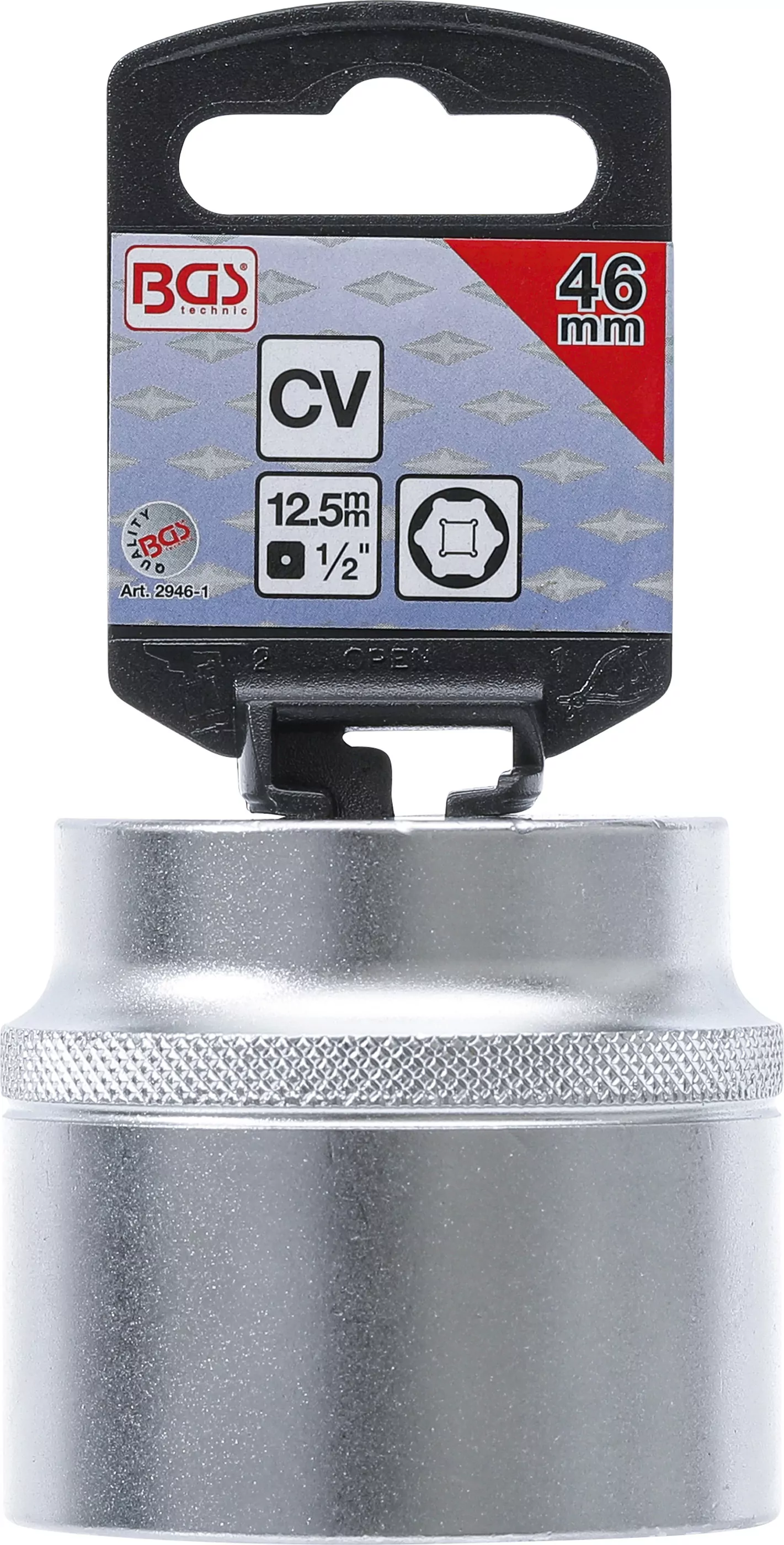 Steckschlüssel-Einsatz Sechskant | Antrieb Innenvierkant 12,5 mm (1/2") | SW 46 mm