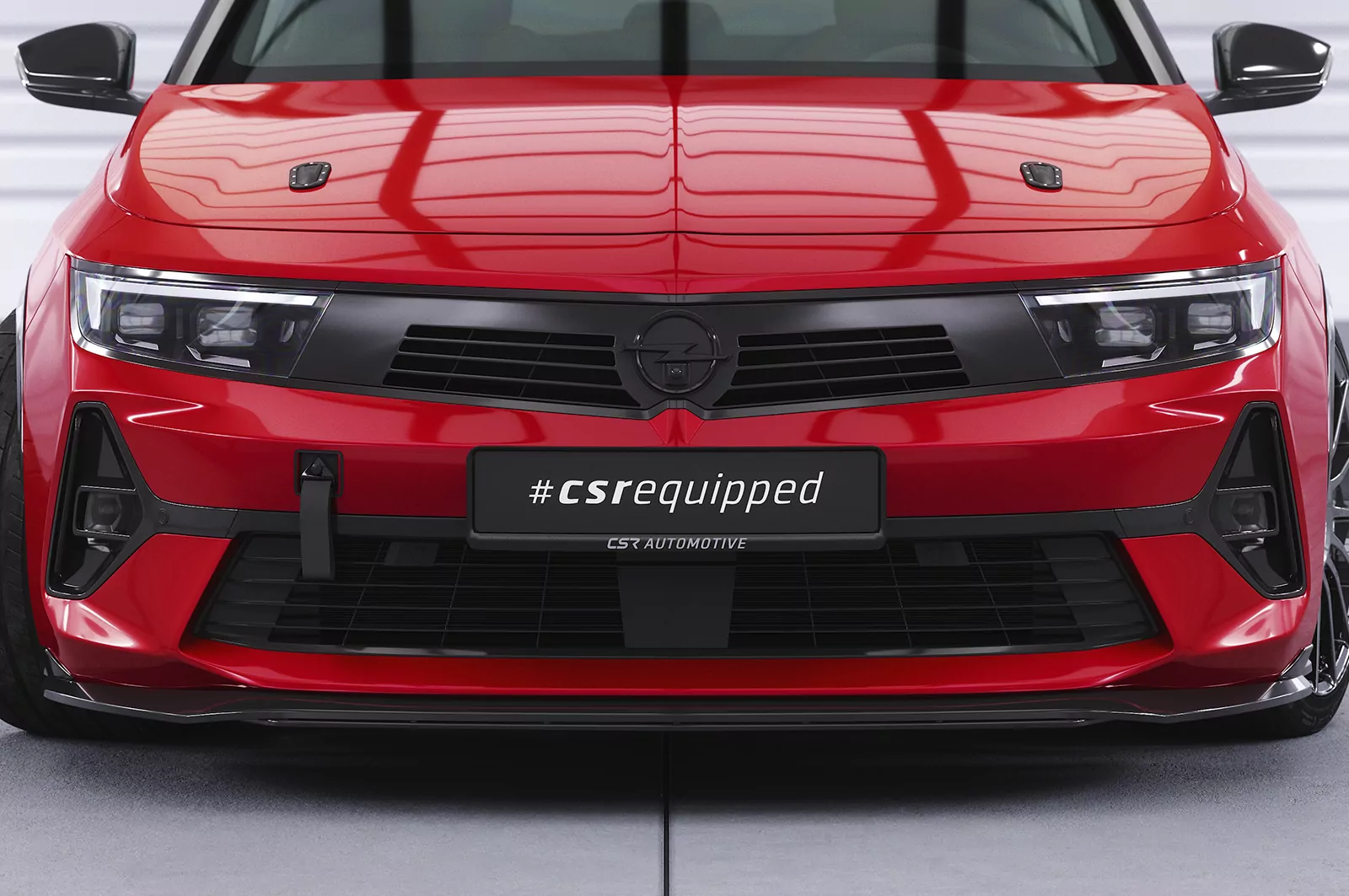 Cup-Spoilerlippe mit ABE für Opel Astra L CSL785 Schwarz Strukturiert