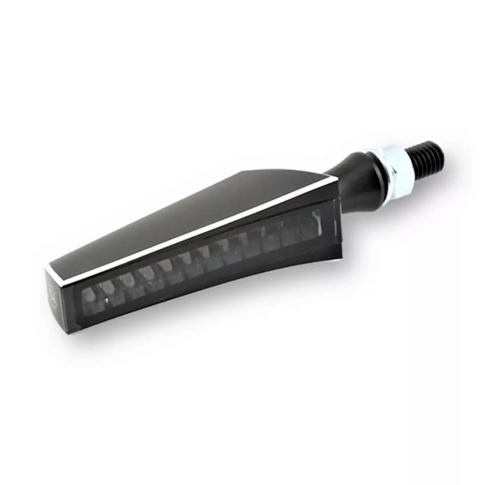 HIGHSIDER Pro STS 1 C2 LED Sequential Indicator Gehäuse  Schwarz / Linse Rauchgrau (Paar), Vorn & Hinten