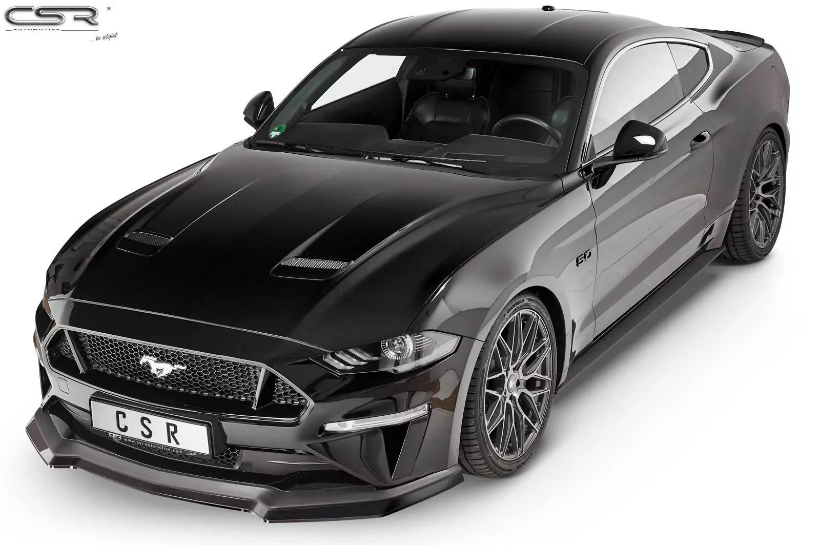 Cup-Spoilerlippe mit ABE für Ford Mustang VI CSL452-M Carbon Look (matt)