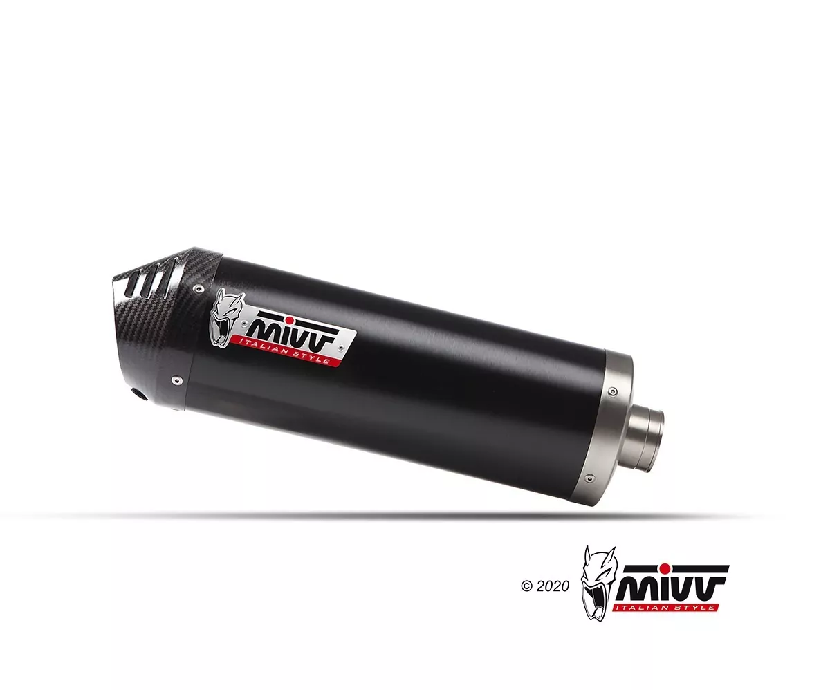 MIVV OVAL Edelstahl Schwarz YAMAHA T-MAX 560 22-23