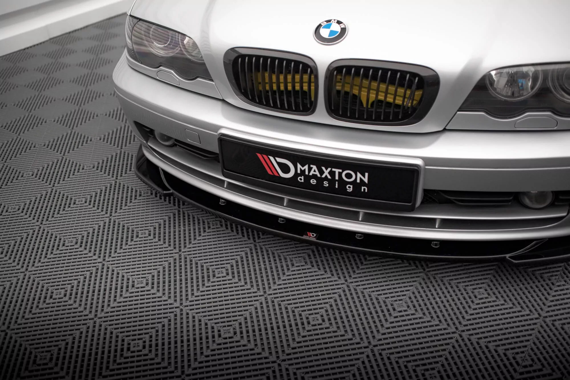 Front Ansatz V.1 Für BMW 3er Coupe E46 Schwarz Hochglanz