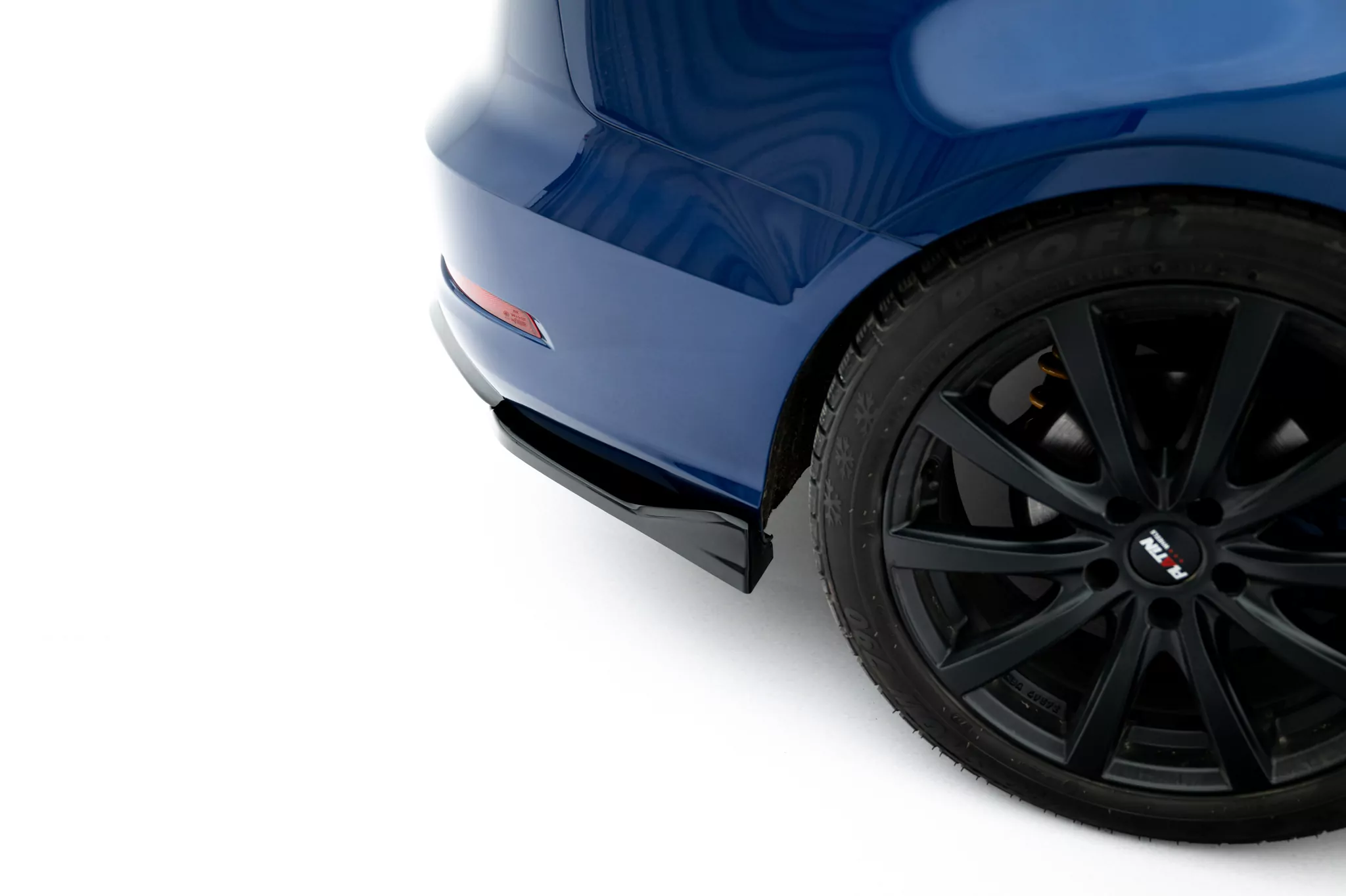 Heck Ansatz Flaps Diffusor Für Audi A3 Limousine 8V Schwarz Hochglanz