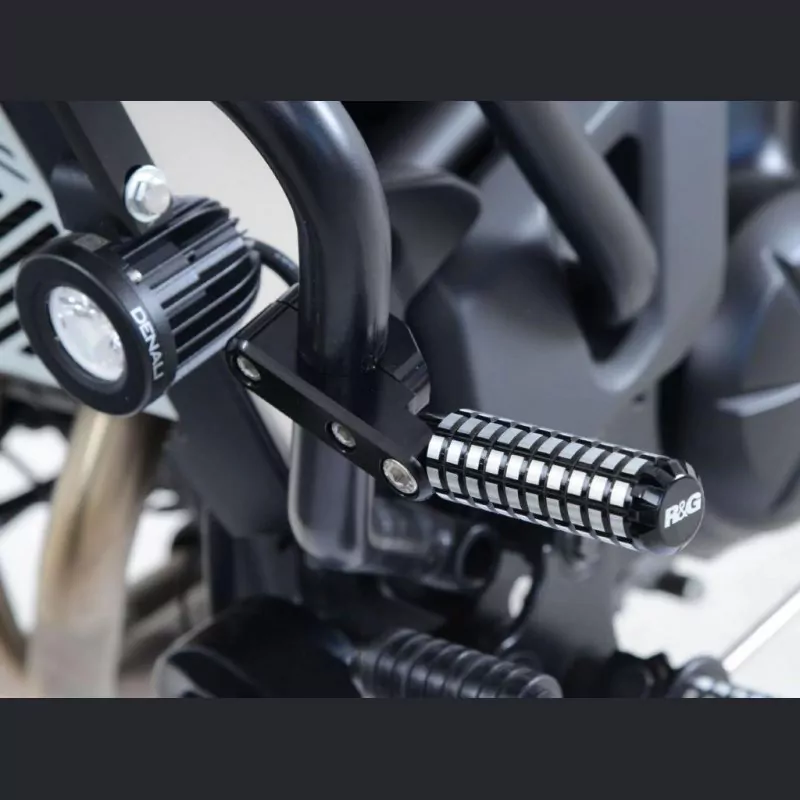 R&G Universal Highway Fußrasten für 1"(25.4mm) / 7/8" (22mm) Sturzbügel
