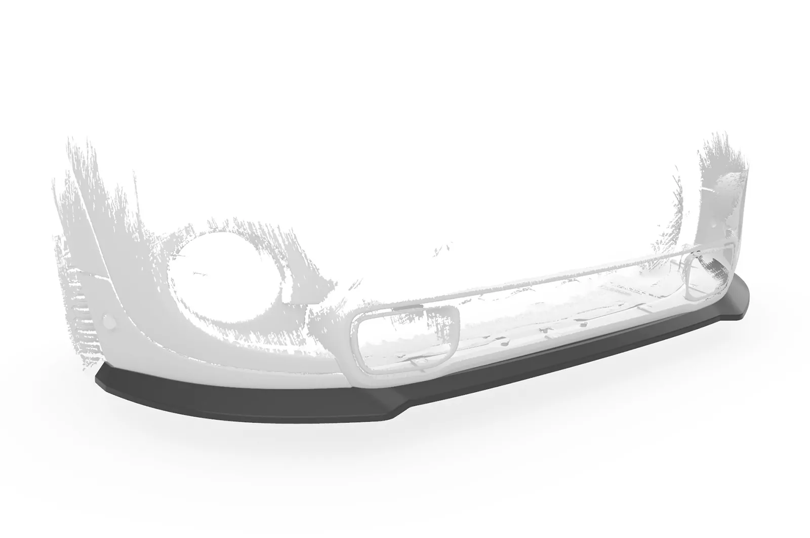 Cup-Spoilerlippe mit ABE für Mini F55/F56/F57 Cooper S CSL724 Schwarz Strukturiert