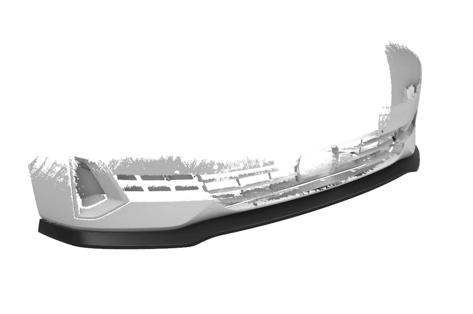 Cup-Spoilerlippe mit ABE für BMW 5er (G30/G31) LCI CSL531 Schwarz Strukturiert