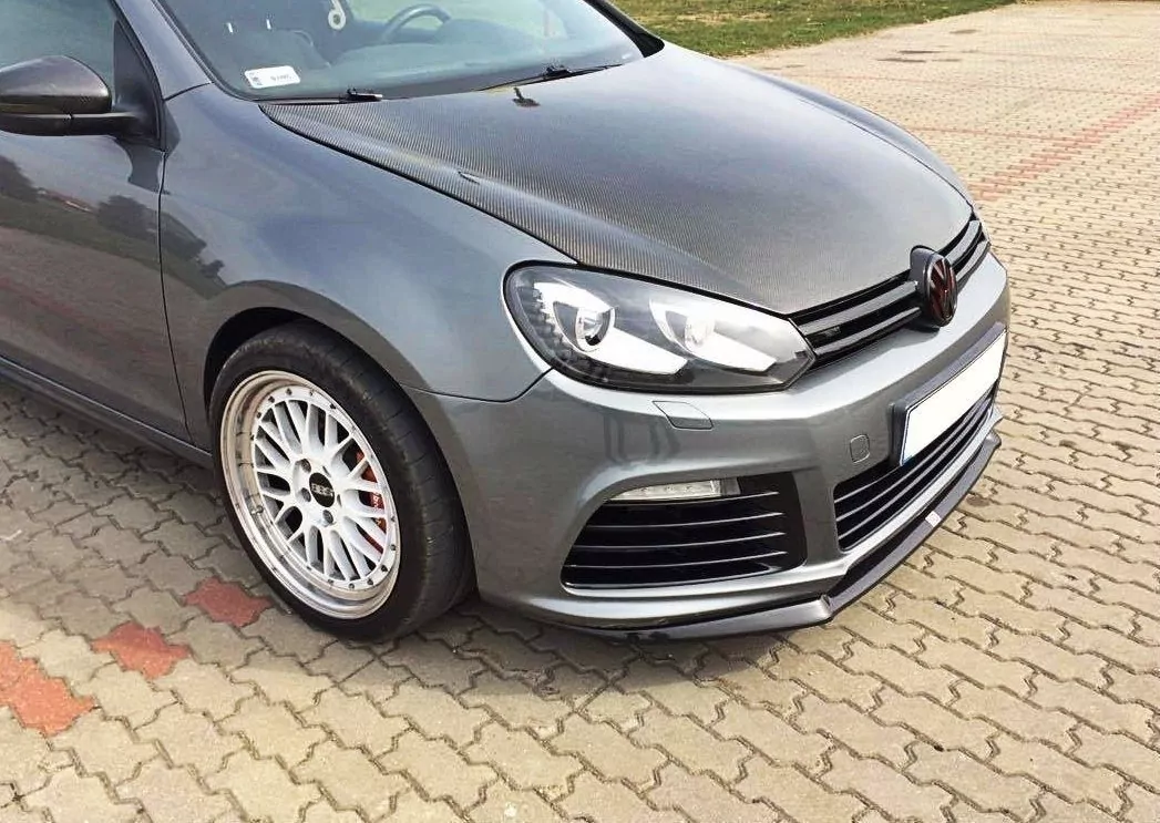 Front Ansatz Passend Für Passend Für VW GOLF 6 Schwarz Hochglanz Schwarz Hochglanz
