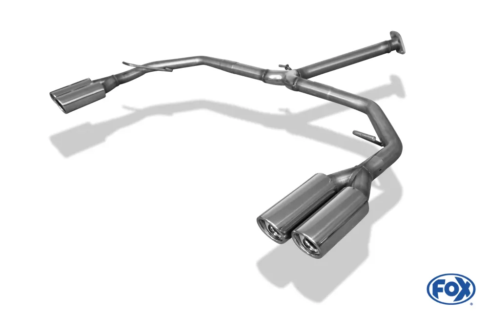 Toyota RAV 4 IV  Endrohrsystem rechts/links passend auf original Mittelschalldämpfer - 2x80 Typ 17 rechts/links