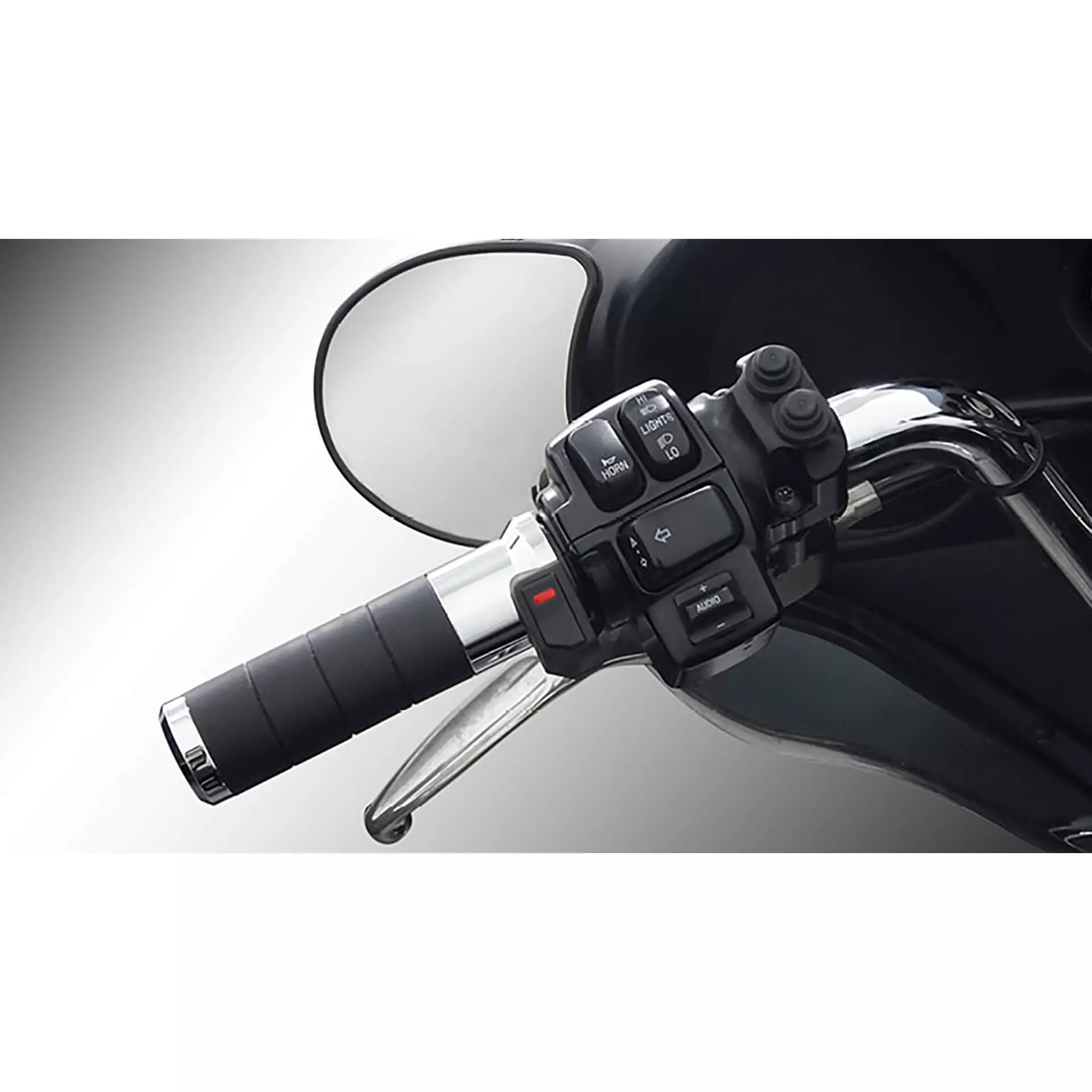 KOSO Heizgriffe Titan-X für Harley Davidson mit elektronischem Gasgriff, verchromt