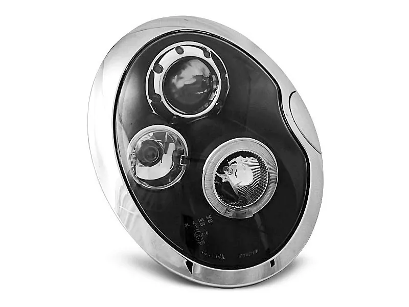 HEADLIGHTS ANGEL EYES BLACK fits BMW MINI (COOPER) 05.01-10.06  