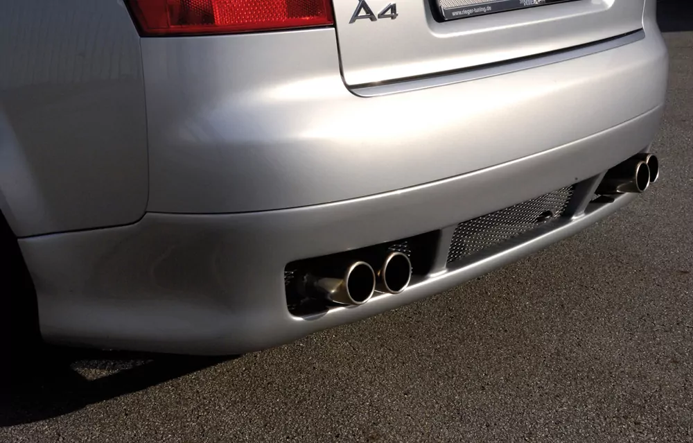 Rieger Heckschürzenansatz für Audi A4 (8E) Typ B6 | Lim. 11.00-10.04 für Fzg. ohne Anhängekupplung