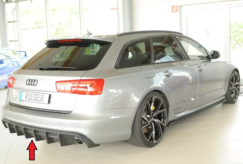 Rieger Heckeinsatz (für Fzg. ohne AHK) für Audi A6 (4G/C7) Lim. 11.10-08.14 (bis Facelift)