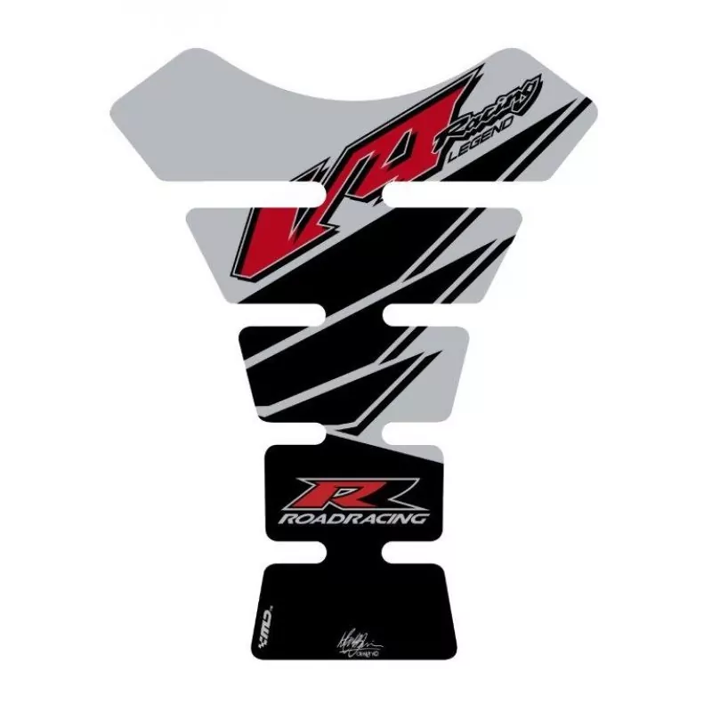 Motografix Honda V4 Road Racing Silver 3D Gel Tank Pad Protector TH005S