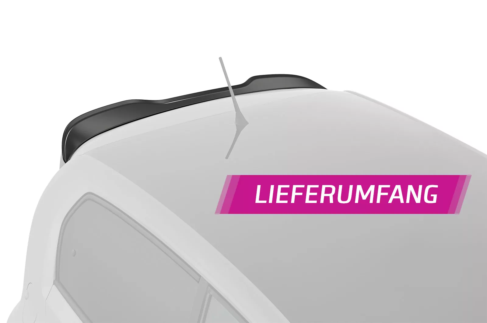 Heckflügel mit ABE für VW up! GTI HF579-M Carbon Look (matt)