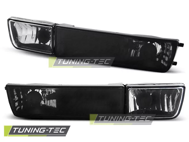 Front Direction With Fog Lights Black Fits Vw Golf 3 / Vento