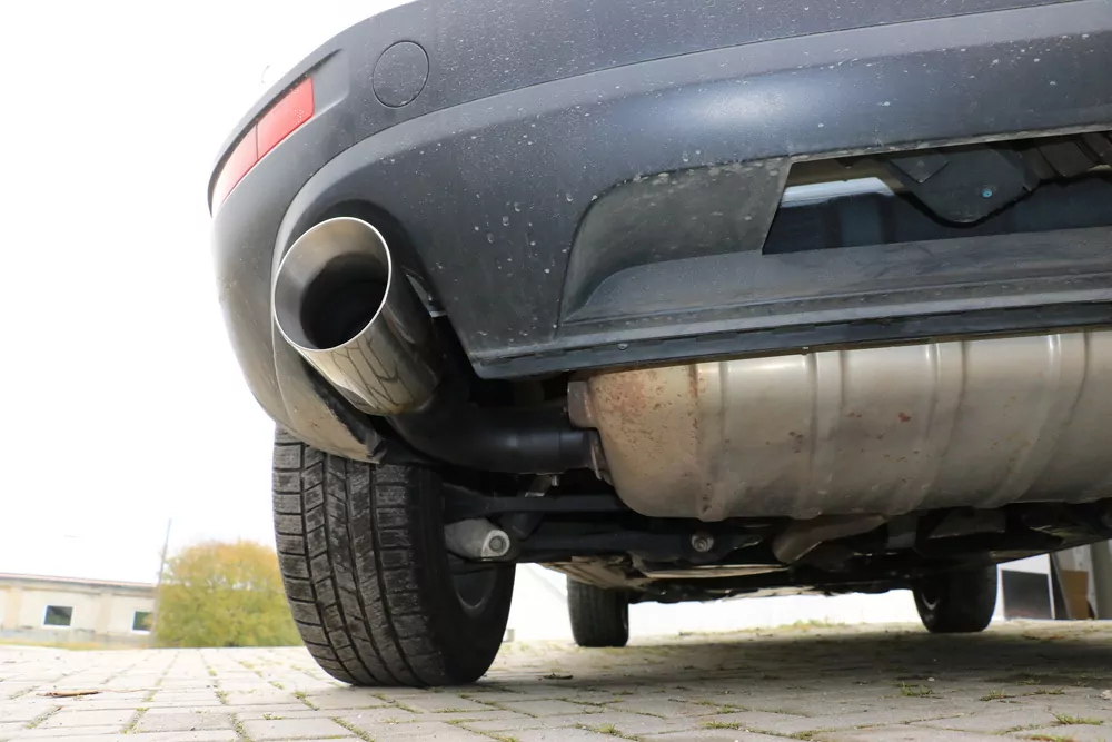 VW Touareg Typ 7P  Endrohrpaar zum Anstecken für den originalen Endschalldämpfer - 1x114 Typ 25 rechts/links