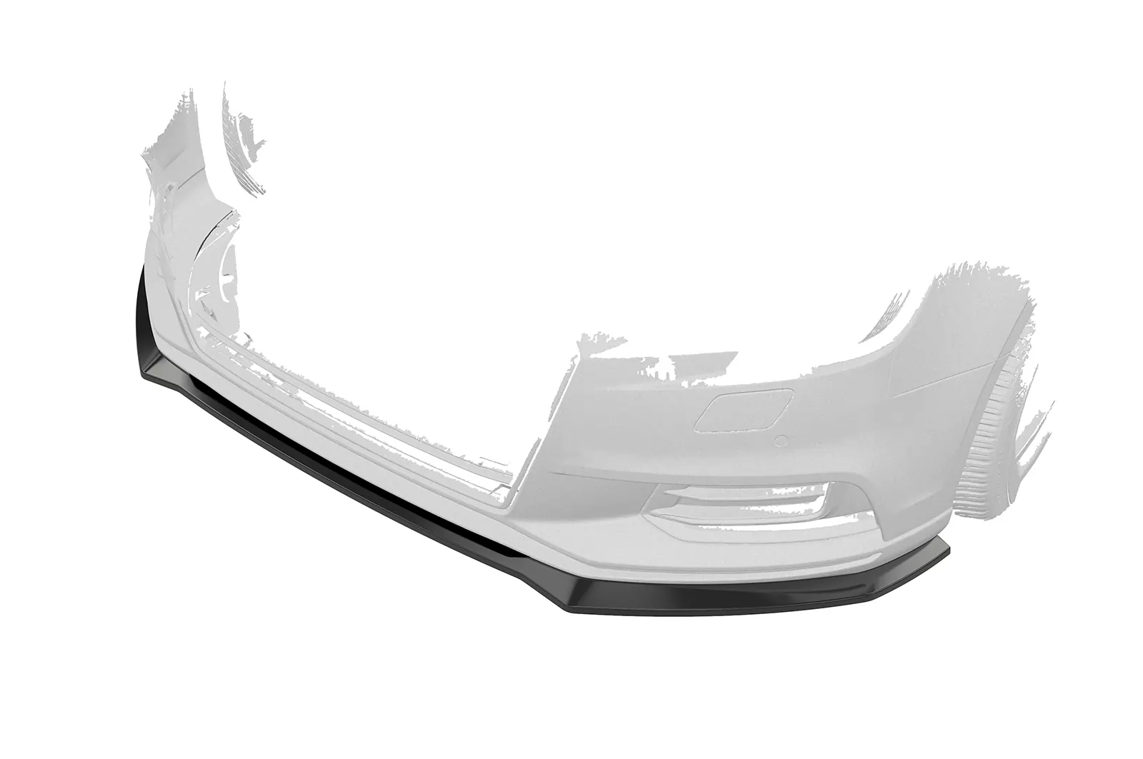 Cup-Spoilerlippe mit ABE für Audi A3 8V CSL857 Schwarz Strukturiert