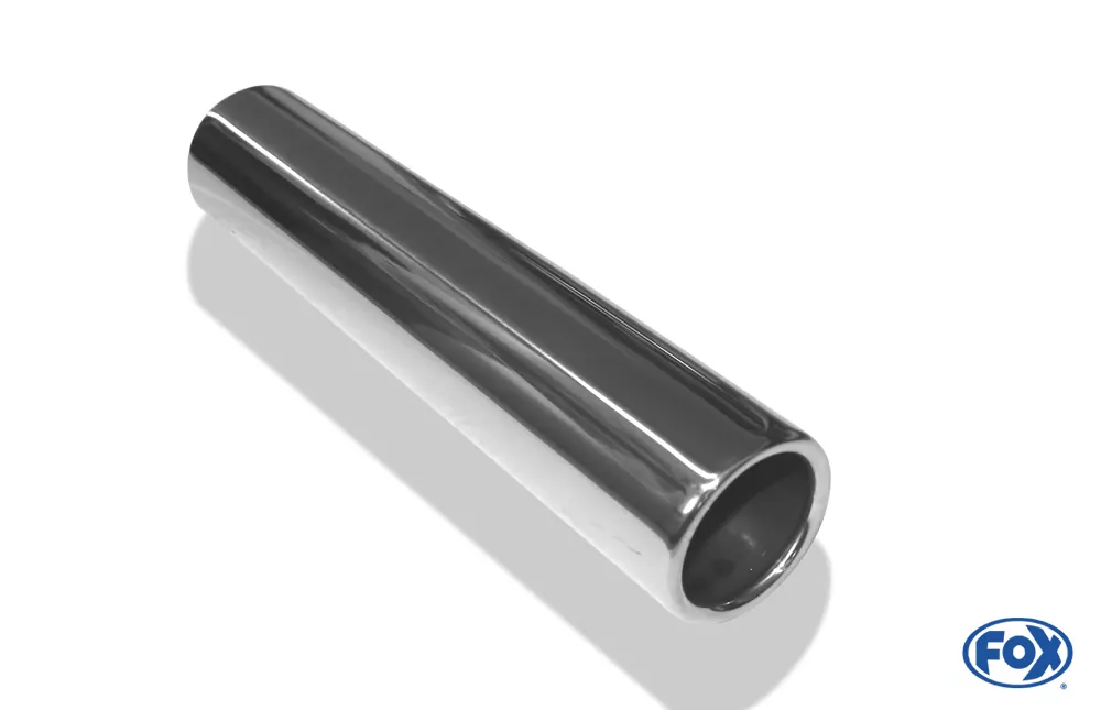 Anschweißendrohr Typ 12  Ø 63 mm / Länge: 300 mm - rund / eingerollt / gerade / ohne Absorber