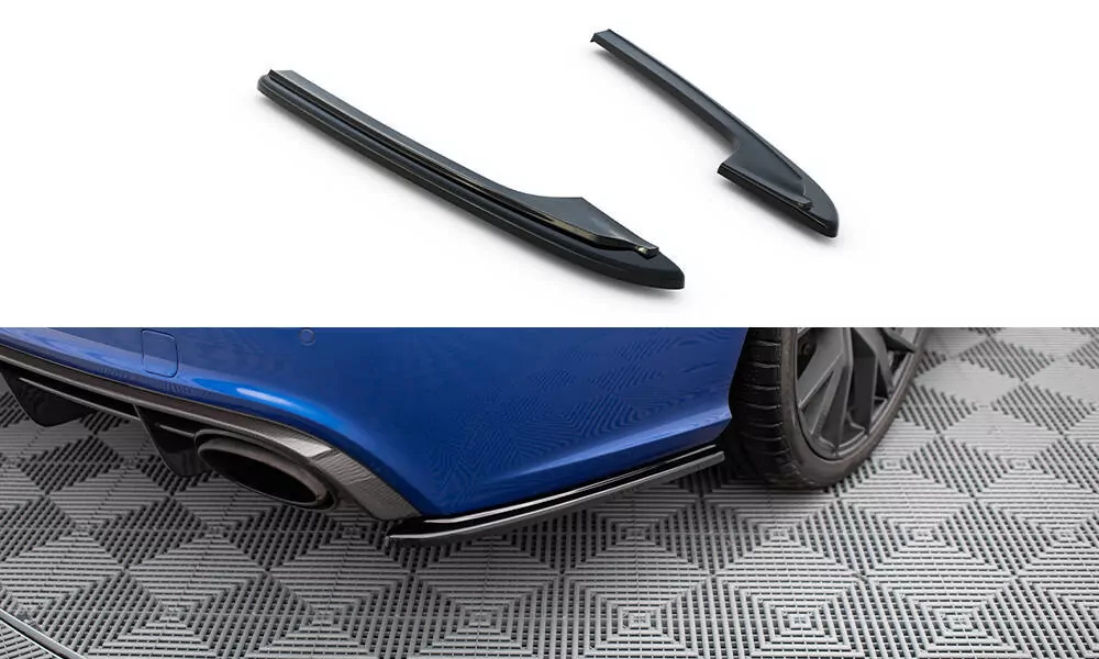 Heck Ansatz Flaps Diffusor Passend Für Diffusor Passend Für AUDI RS6 C7 Schwarz Hochglanz Schwarz Hochglanz