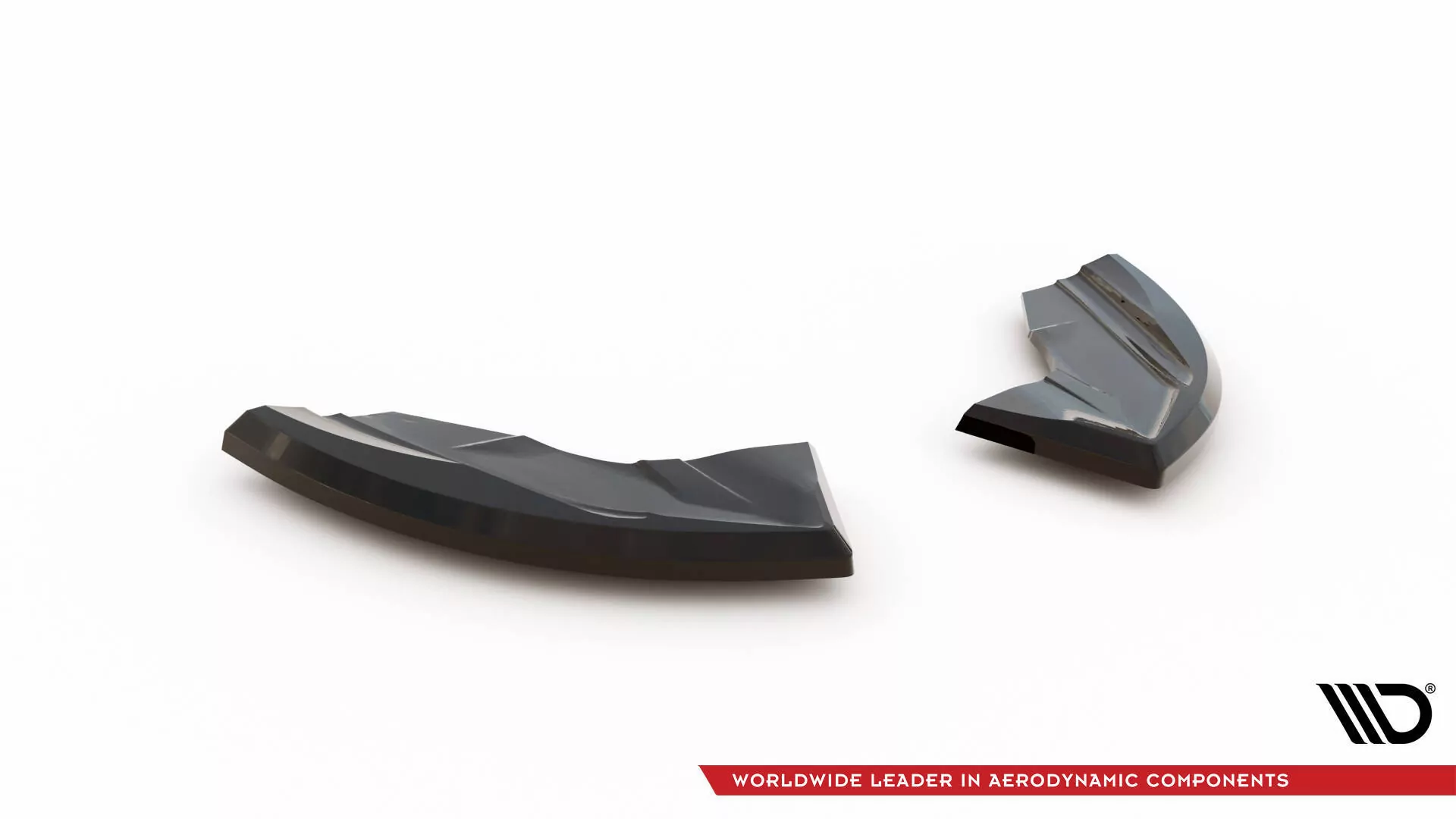 Heck Ansatz Flaps Diffusor Für Ford Puma ST Mk1 Schwarz Hochglanz